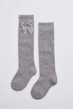Calcetines largos gris