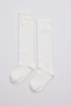 Calcetines largos marfil