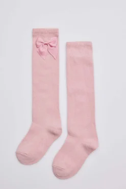 Calcetines largos rosa