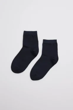 Calcetines perlé infantil marino