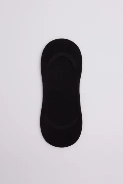 Calcetines pinkies invisibles algodón negro