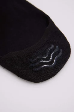 Calcetines pinkies invisibles algodón negro