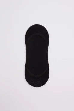 Calcetines pinky abiertos invisibles bambú negro