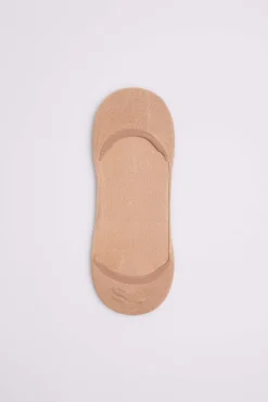 Calcetines pinky abiertos invisibles bambú beige