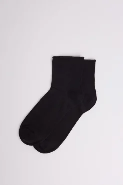 Calcetines sin puño transpirables negro