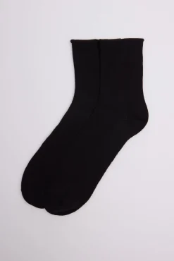 Calcetines sin puño transpirables negro