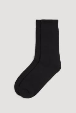 Calcetines térmicos con rizo negro
