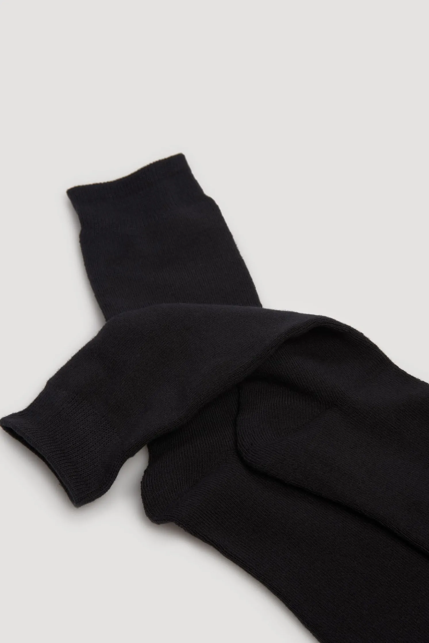 Calcetines térmicos con rizo negro