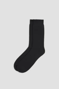Calcetines térmicos con rizo negro