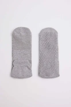 Calcetines yoga y pilates algodón gris