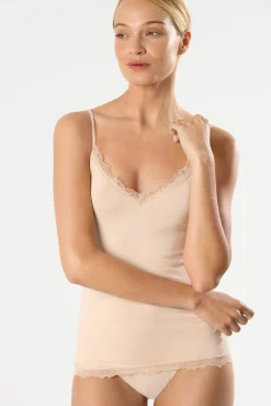 Camiseta interior tirantes bambú nude