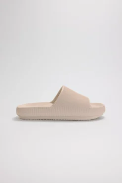 Chanclas de playa antideslizantes ligeras extra comfort marfil