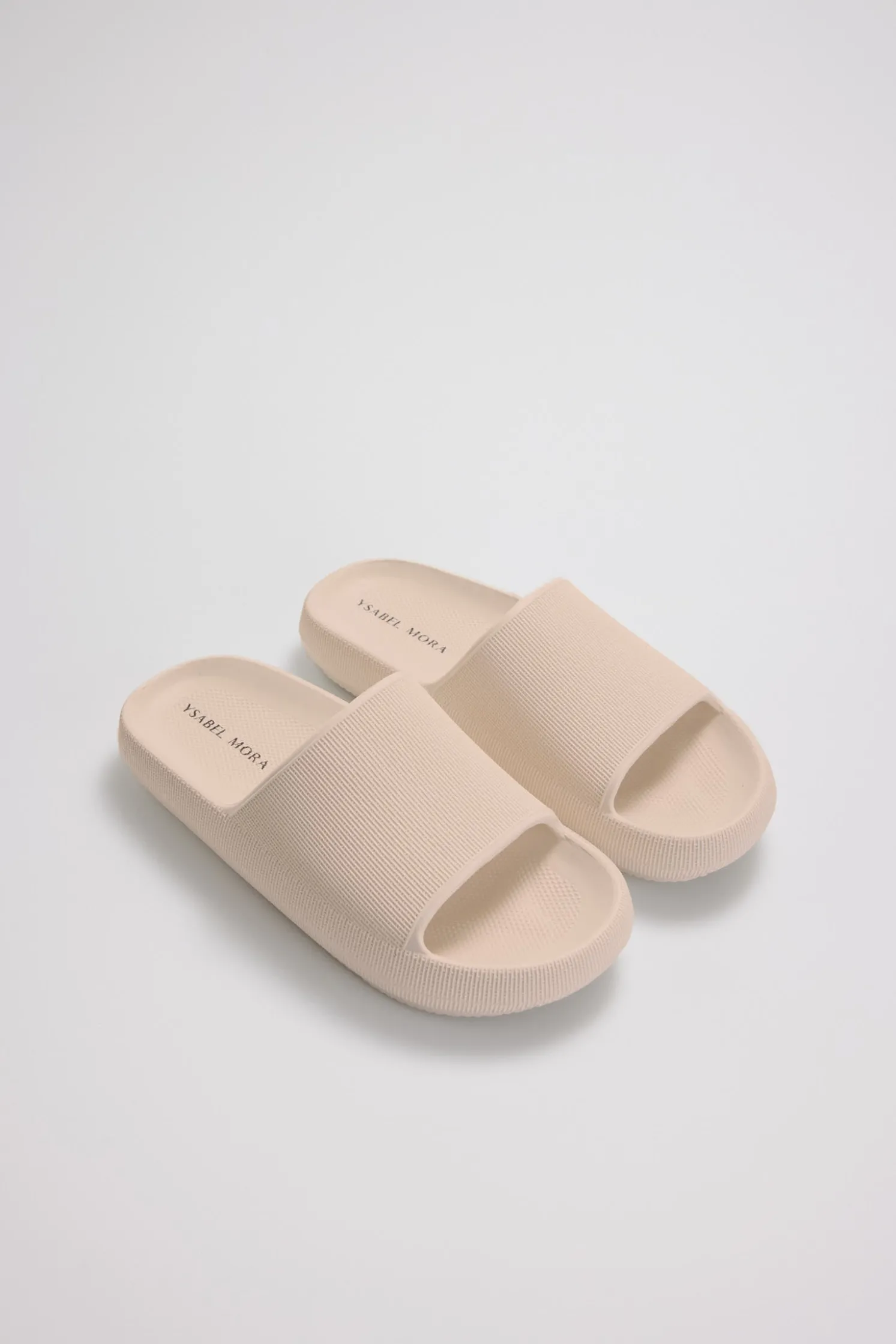 Chanclas de playa antideslizantes ligeras extra comfort marfil