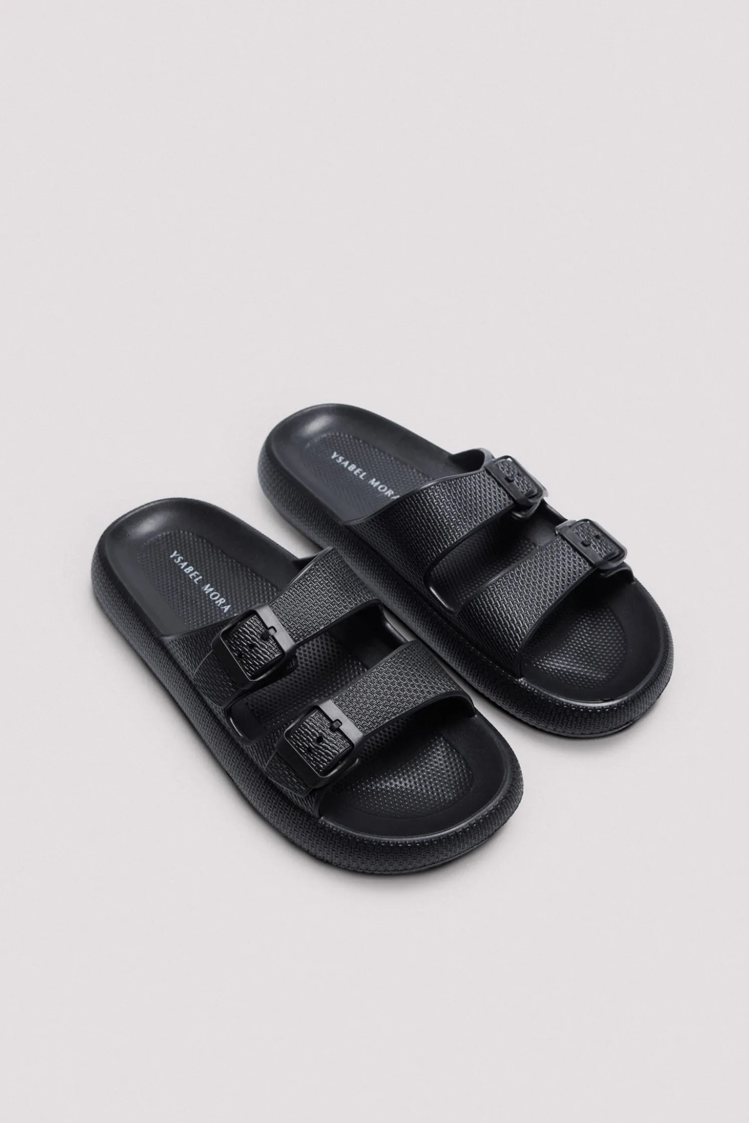 Chanclas hebillas negro