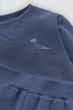 Conjunto bebé básico sudadera y jogger marino