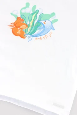 Conjunto bebé camiseta y bañador bóxer estampado fauna marina