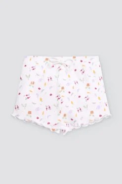 Conjunto bebé manga corta estampado verduras