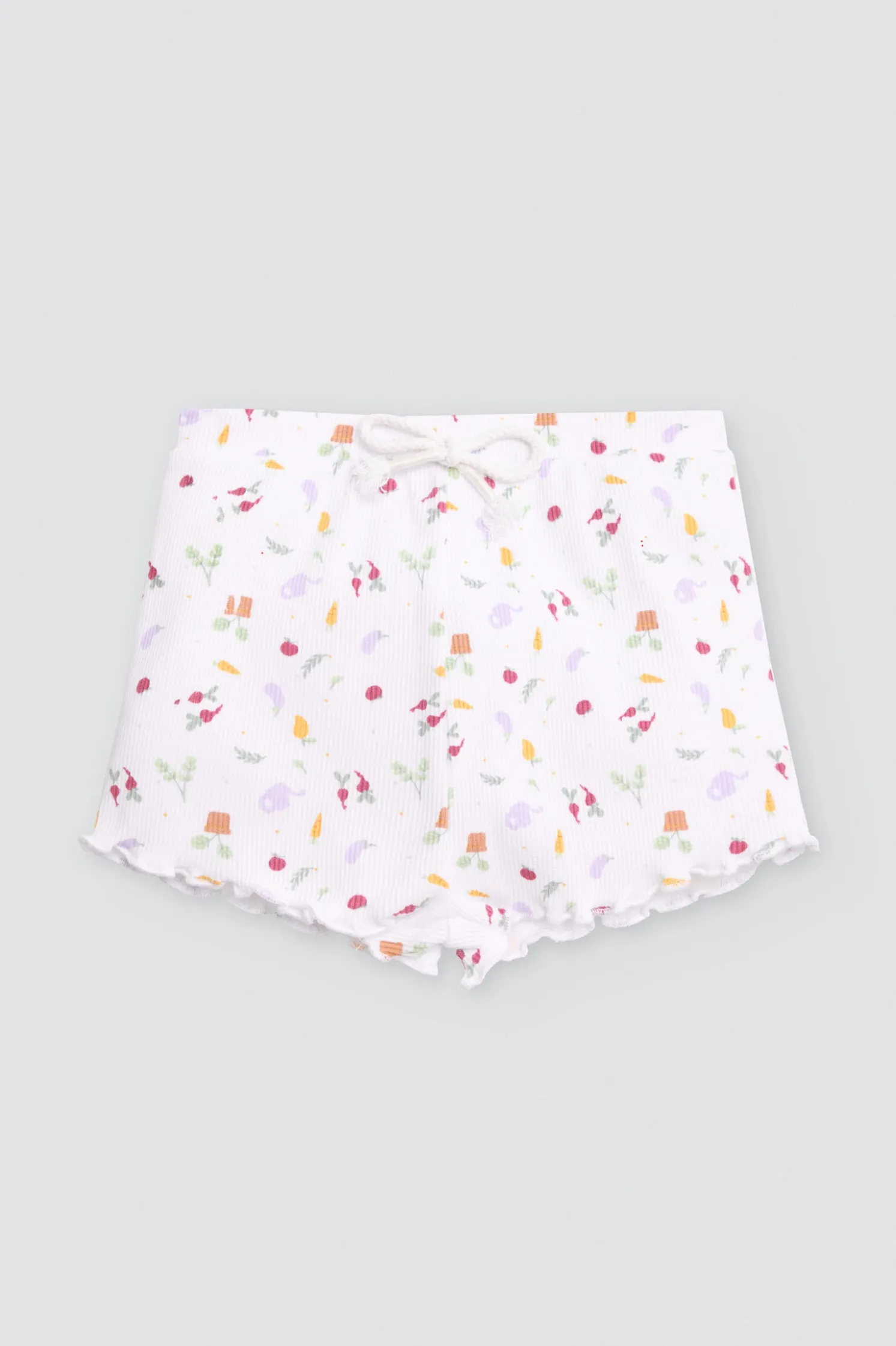 Conjunto bebé manga corta estampado verduras