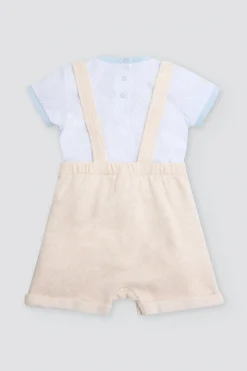 Conjunto bebé manga corta estampado oso