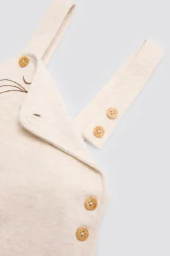 Conjunto bebé manga corta estampado oso