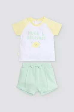Conjunto bebé manga corta Hugs & Squishes
