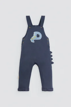 Conjunto bebé peto y camiseta detalle tejido bouclé manga larga