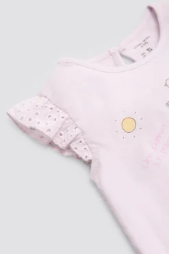 Conjunto bebé sin mangas estampado verano