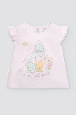 Conjunto bebé sin mangas estampado verano