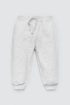 Conjunto bebé sudadera y jogger gris estampado