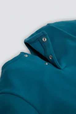 Conjunto bebé tipo pichi efecto pana cara gatito