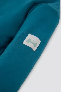 Conjunto bebé tipo pichi efecto pana cara gatito