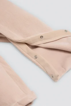 Conjunto bebé tipo pichi efecto pana cara gatito