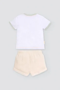 Conjunto bebé verano camiseta y pantalón corto