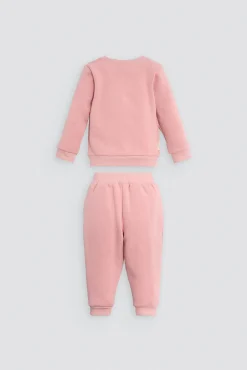 Conjunto chándal bebé manga larga ENJOY rosa
