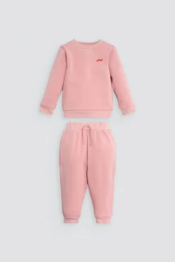 Conjunto chándal bebé manga larga ENJOY rosa