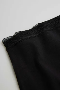 Culotte antirroce algodón negro