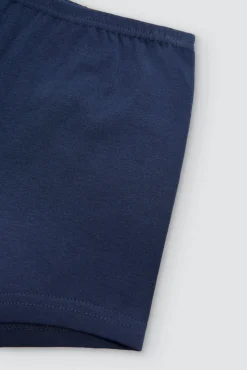 Culotte básico liso de algodón marino