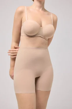 Faja reductora corte láser nude compresión alta nude