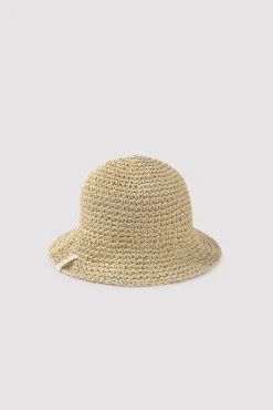 Gorro de rafia con borde moldeable