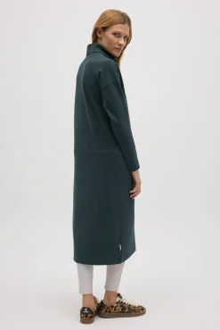 Jersey maxi con abertura cálido verde botella