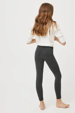Leggings básicos de niña marengo