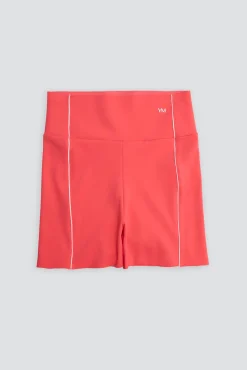 Leggings deportivos Compressive cortos efecto push-up coral