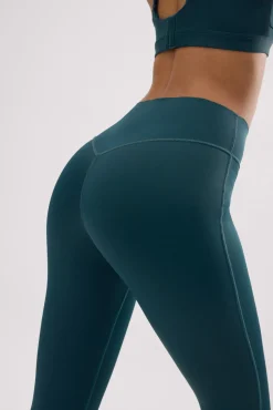 Leggings deportivos Compressive efecto push-up verde botella