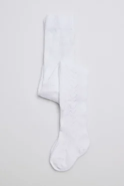 Leotardo calado blanco