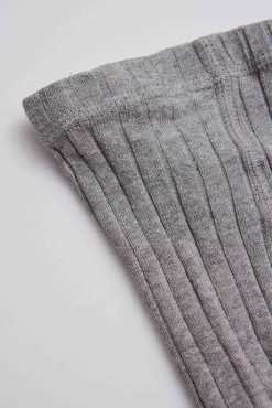 Leotardo canalé gris