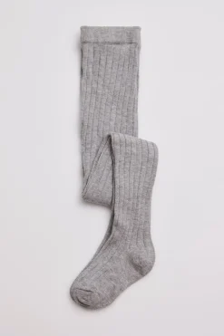 Leotardo canalé gris