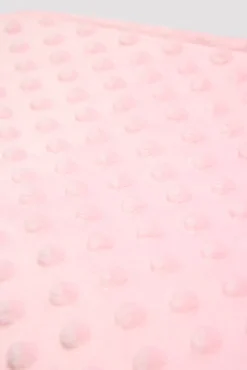 Manta de bebé topitos rosa