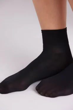 Media tobillera 40 denier negro