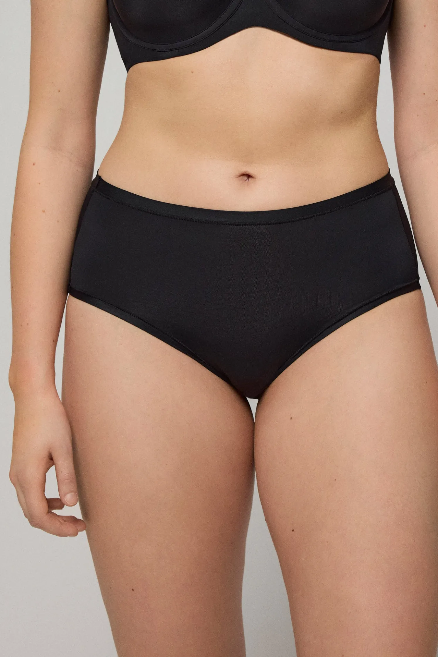 Pack 2 bragas altas básicas negro