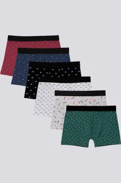 Pack 6 bóxers estampados